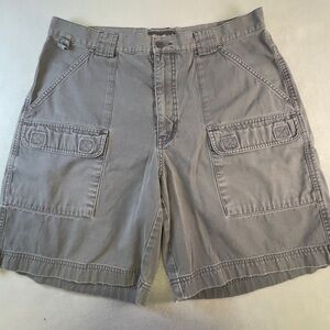 Eddie Bauer Gray Cargo Shorts with Patch Pockets Size 36